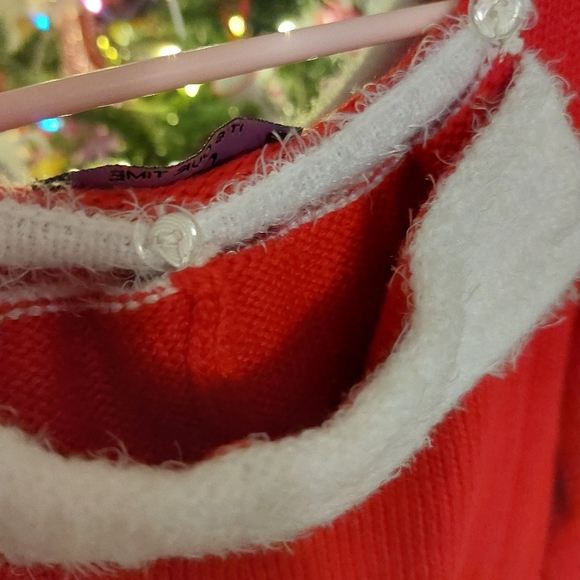 SANTA GIRLS 2 PIECE SWEATER DRESS / CAP NWT - Picture 9 of 13